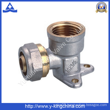 Nicke Plated Wall Mounted Brass Pex Pipe Fitting (YD-6060)